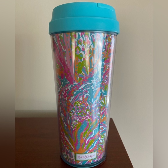 Lilly Pulitzer Scuba To Cuba Thermal Mug Travel - Picture 1 of 7